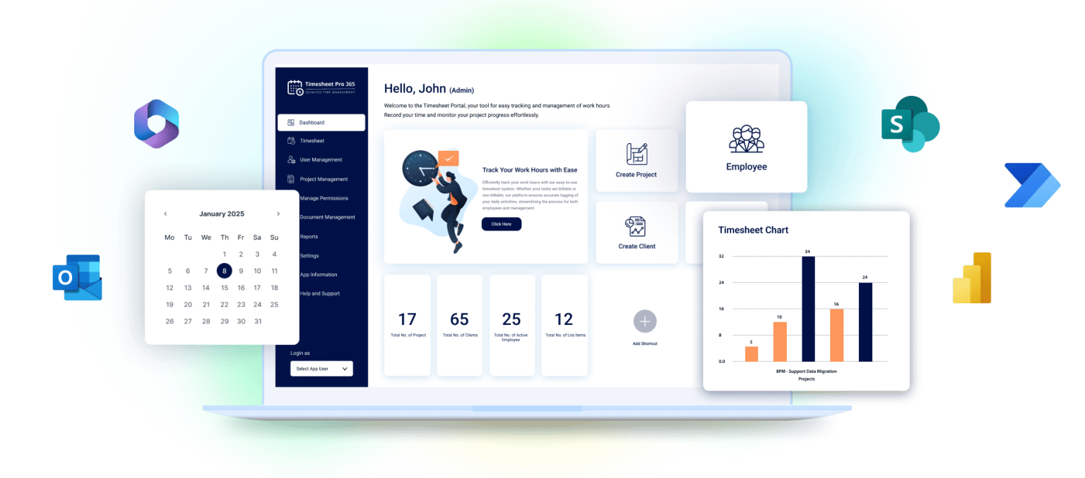 Timesheet Pro 365 | Microsoft 365 Time Tracking Software
